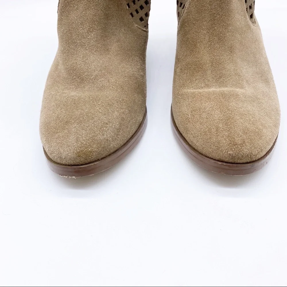 Michael Kors-Soft Suede Laser Cut Midi Boot 5.5 - Picture 6 of 9